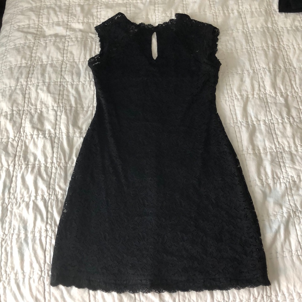 Black lace dress